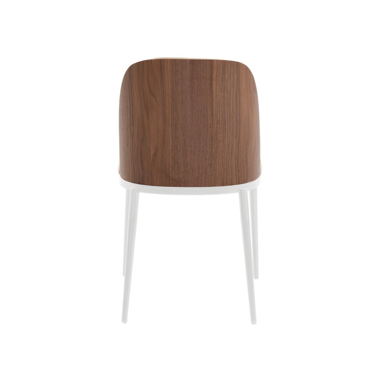 Tule Dining Side Chair with Upholstered Seat and Powder - Coated Steel Frame