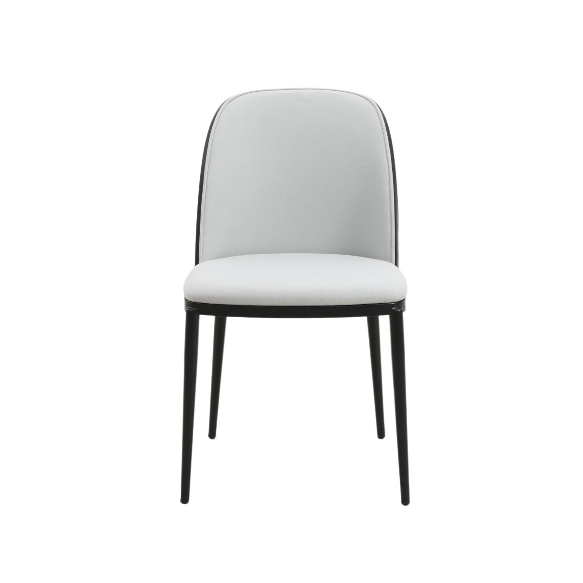 Tule Dining Side Chair with Upholstered Seat and Powder - Coated Steel Frame