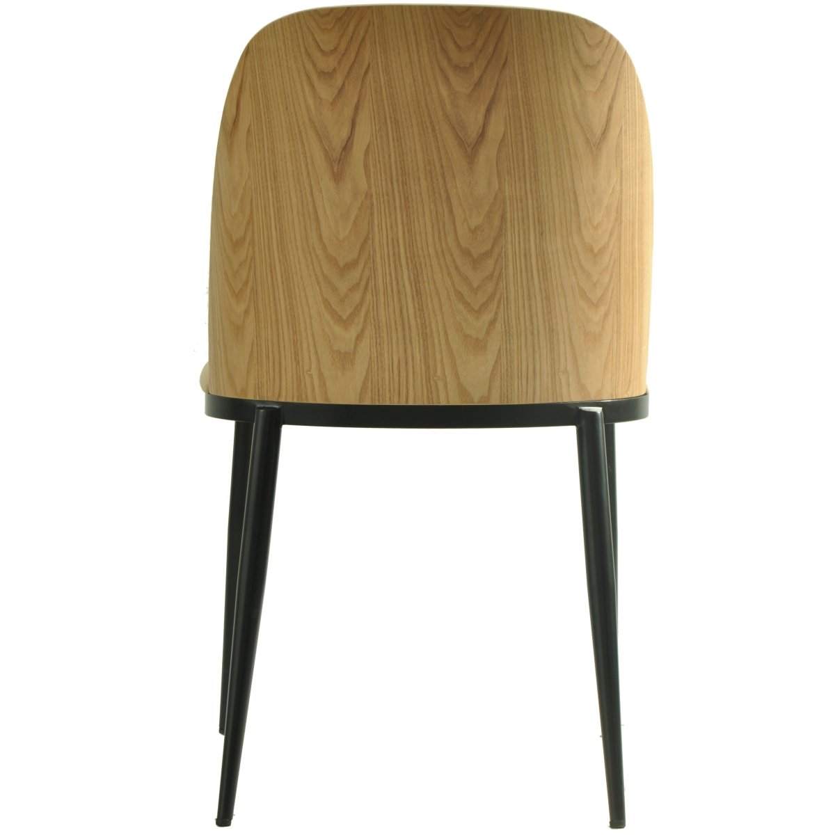 Tule Dining Side Chair with Upholstered Seat and Powder - Coated Steel Frame
