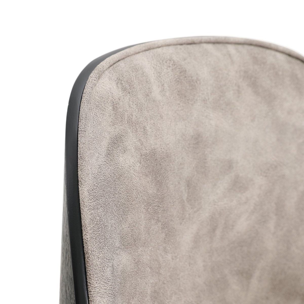 Tule Dining Side Chair with Upholstered Seat and Powder - Coated Steel Frame