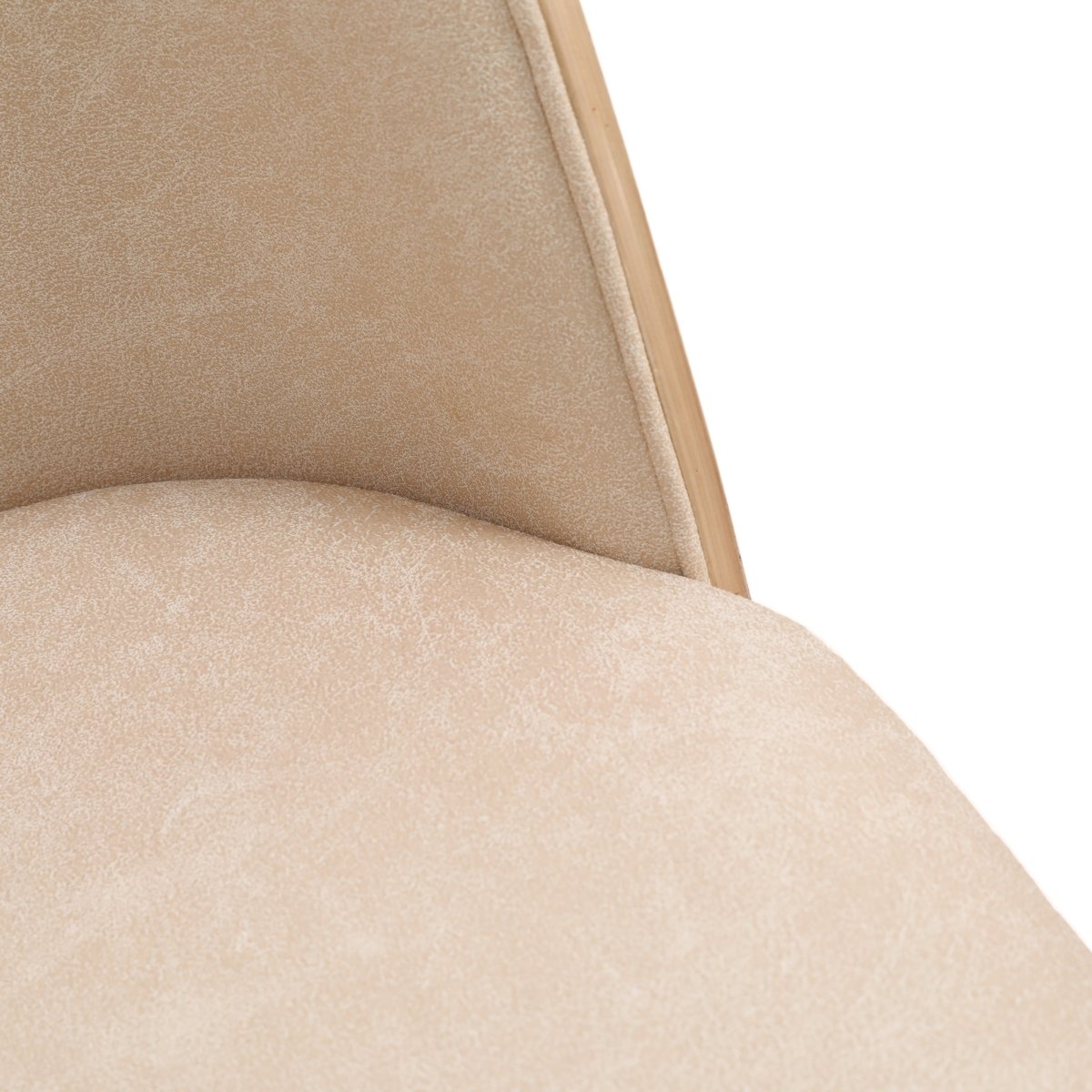 Tule Dining Side Chair with Upholstered Seat and Powder - Coated Steel Frame