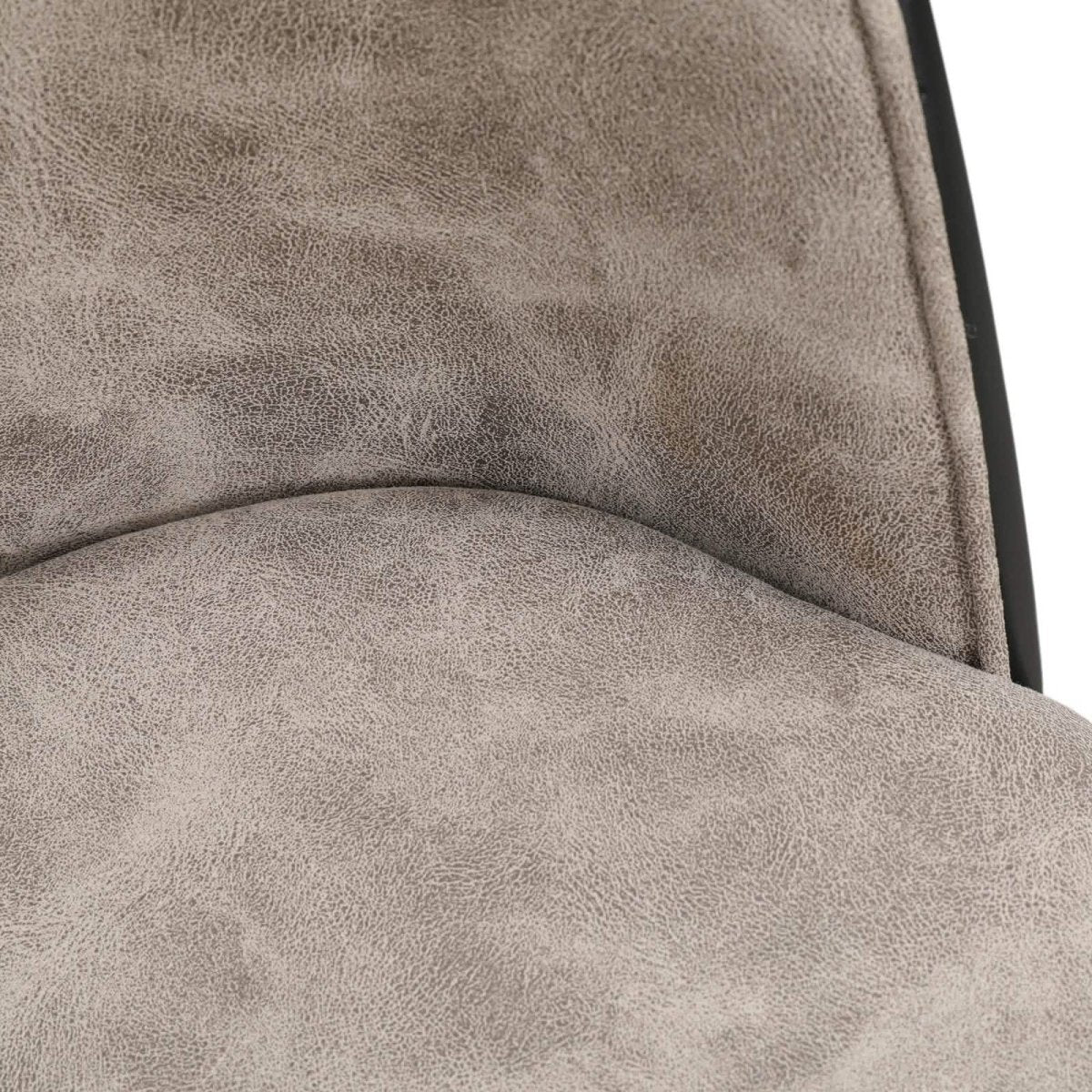 Tule Dining Side Chair with Upholstered Seat and Powder - Coated Steel Frame Set of 2