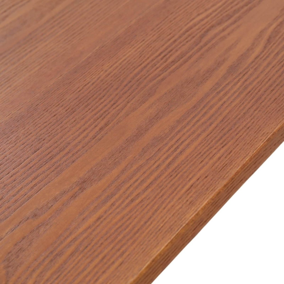 Tule Modern Oval Dining Table with MDF Tabletop and Black Steel Legs