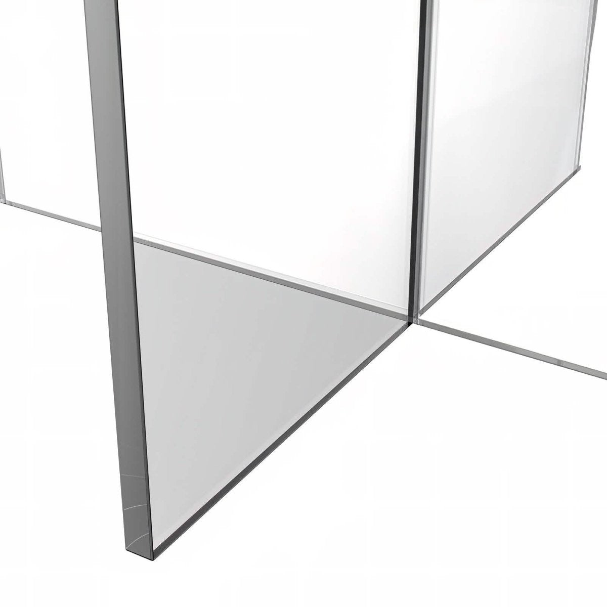 Valore Coffee Table with Round MDF Tabletop and Sturdy Acrylic Cross Base