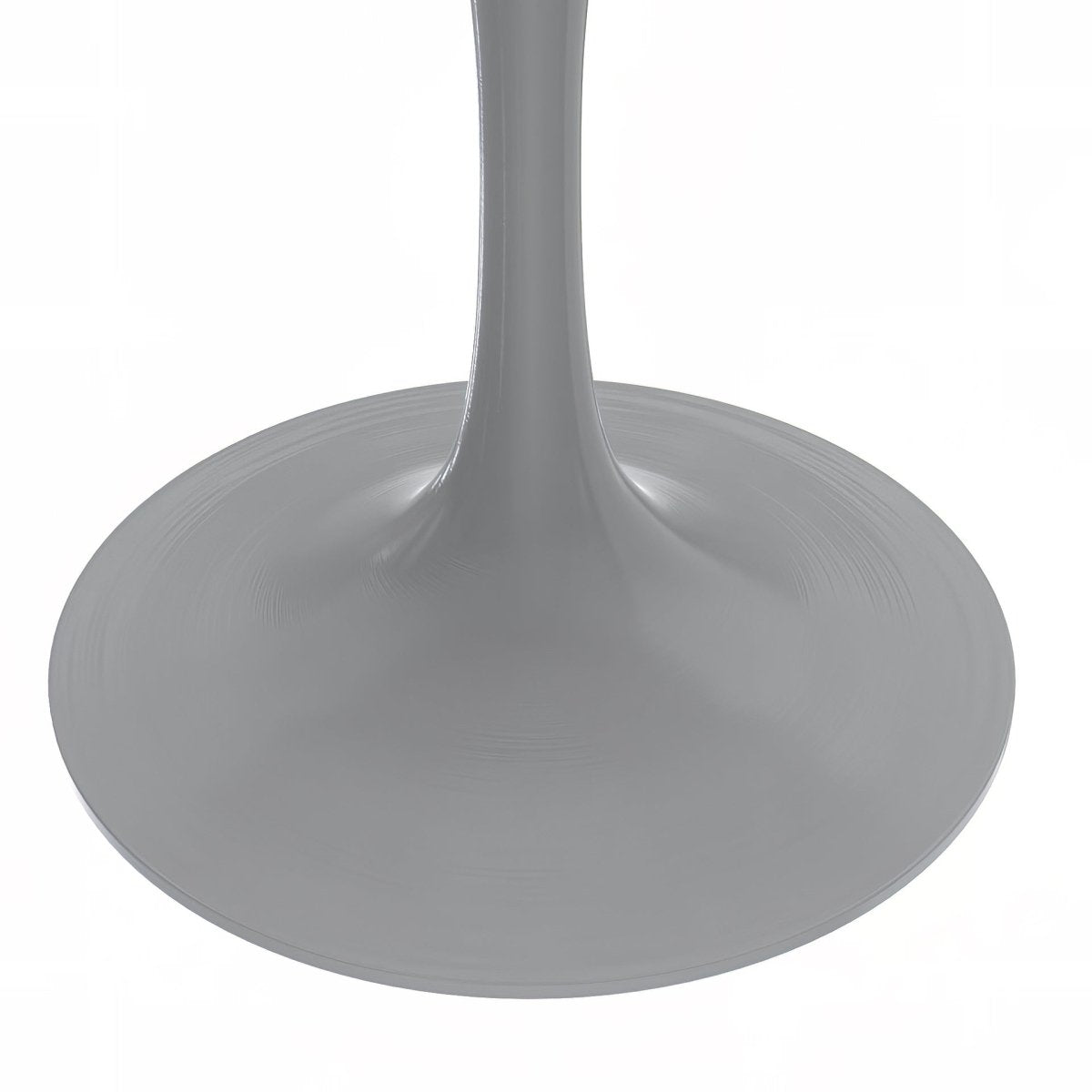 Verve Round Dining Table with MDF/Sintered Stone/Resin Tabletop in White Stainless Steel Pedestal Base