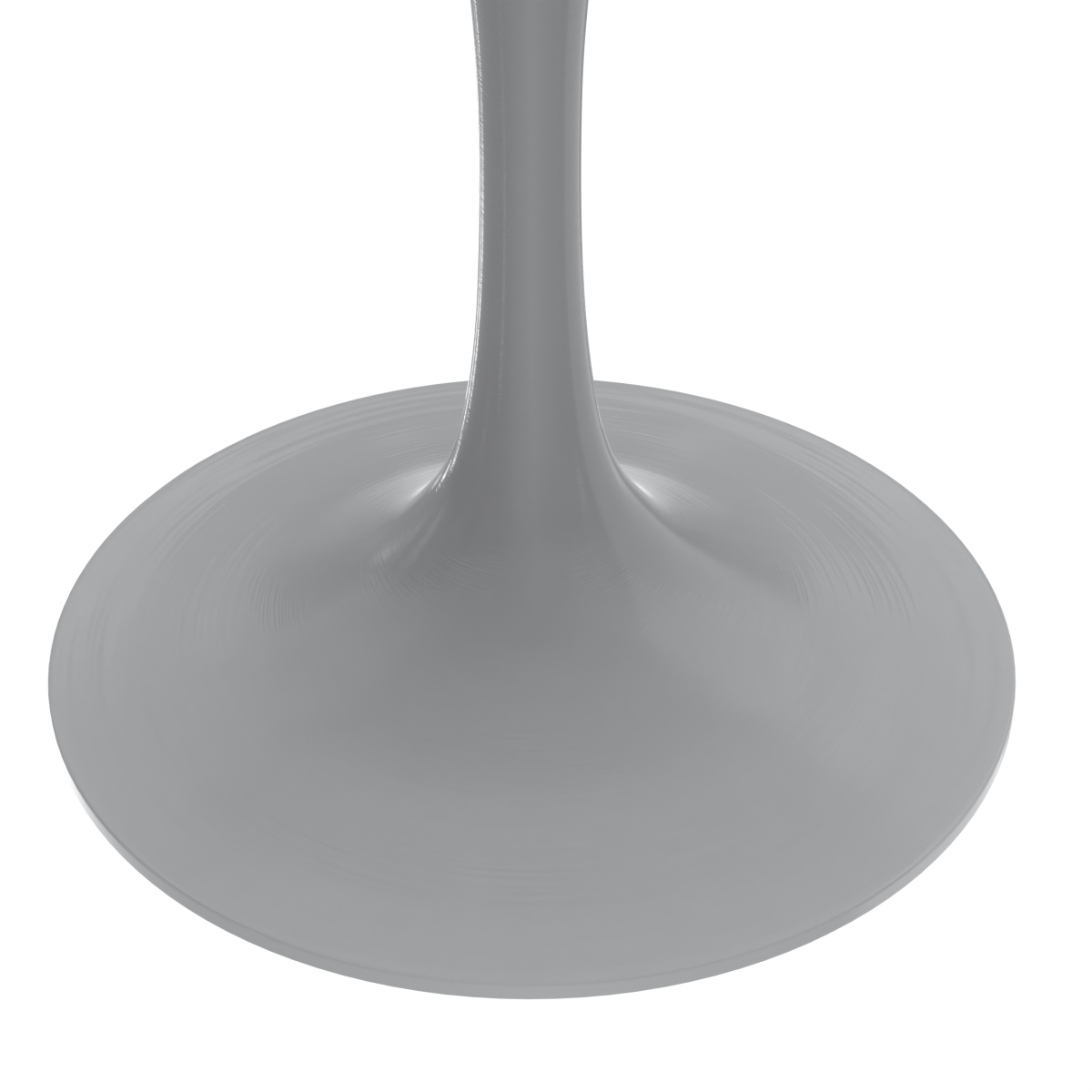 Verve Round Dining Table with MDF/Sintered Stone/Resin Tabletop in White Stainless Steel Pedestal Base