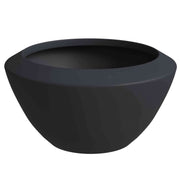 Vessel Fiberstone and MGO Clay Mid - Century Modern Round Planter Pot for Indoor and Outdoor Home