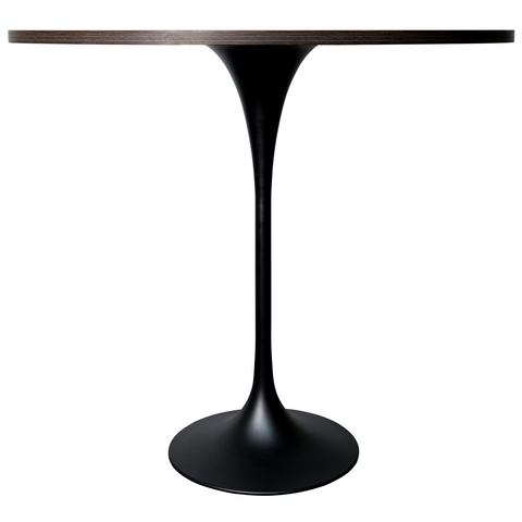 Verve Bar Height Dining Table with Round MDF/Sintered Stone/Resin Top & Black Stainless Steel Base