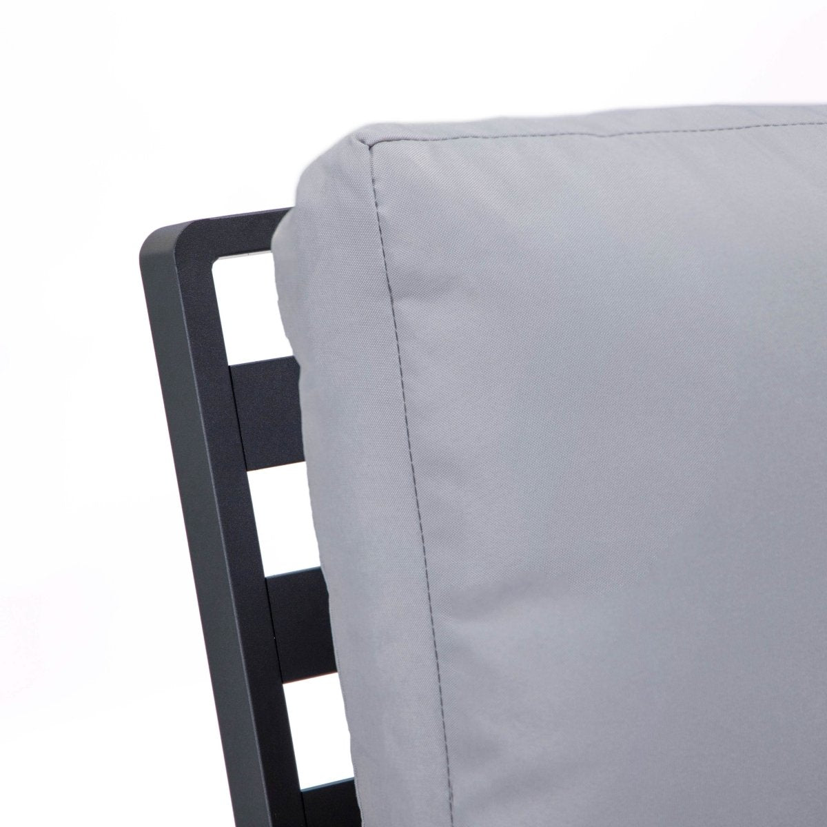 Walbrooke Modern Outdoor Patio Loveseat – Black, Brown, White, or Grey Frame & Removable Cushions