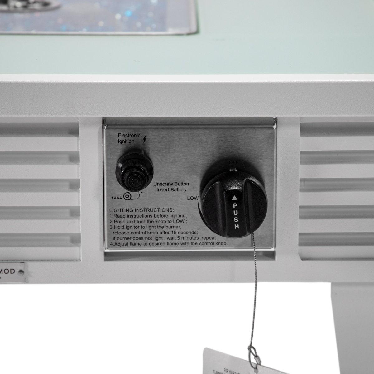 Walbrooke Modern Outdoor Square Fire Pit Table with Powder - Coated Aliuminum Frame Slats/Non Slats Design