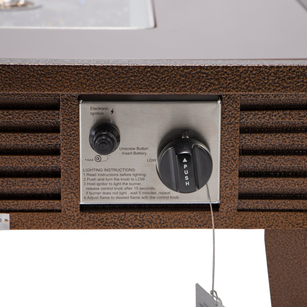 Walbrooke Modern Outdoor Square Fire Pit Table with Powder - Coated Aliuminum Frame Slats/Non Slats Design