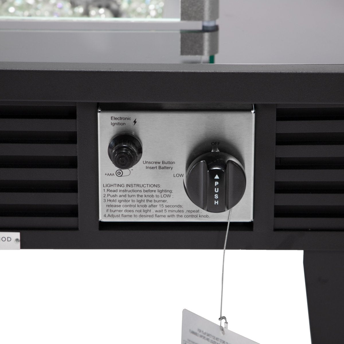 Walbrooke Modern Outdoor Square Fire Pit Table with Powder - Coated Aliuminum Frame Slats/Non Slats Design