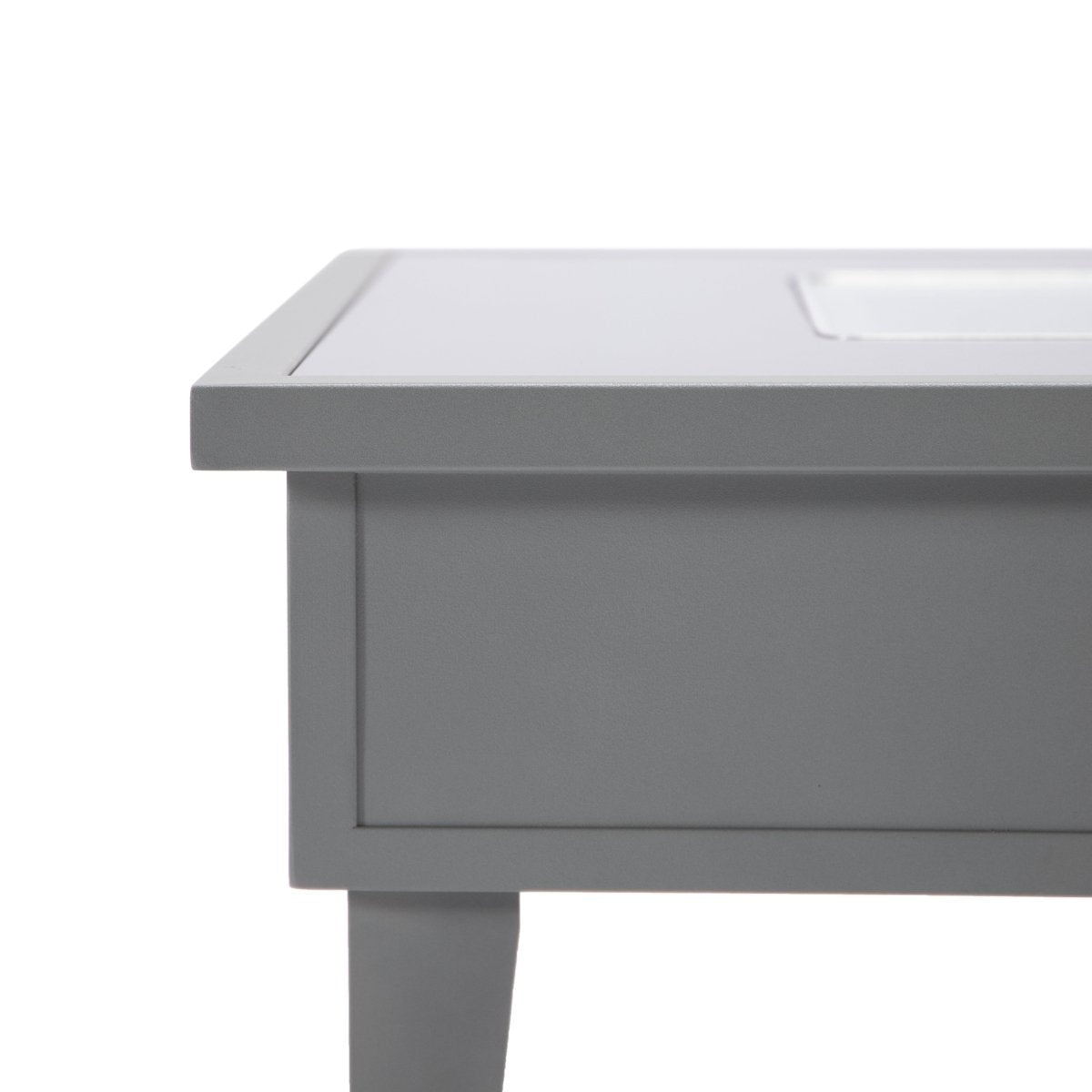 Walbrooke Modern Outdoor Square Fire Pit Table with Powder - Coated Aliuminum Frame Slats/Non Slats Design