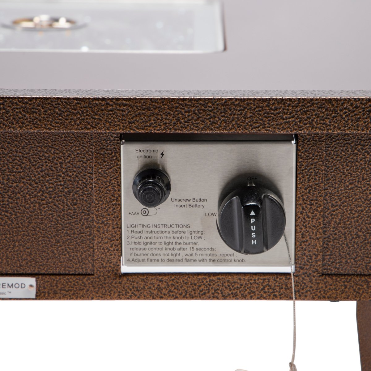 Walbrooke Modern Outdoor Square Fire Pit Table with Powder - Coated Aliuminum Frame Slats/Non Slats Design