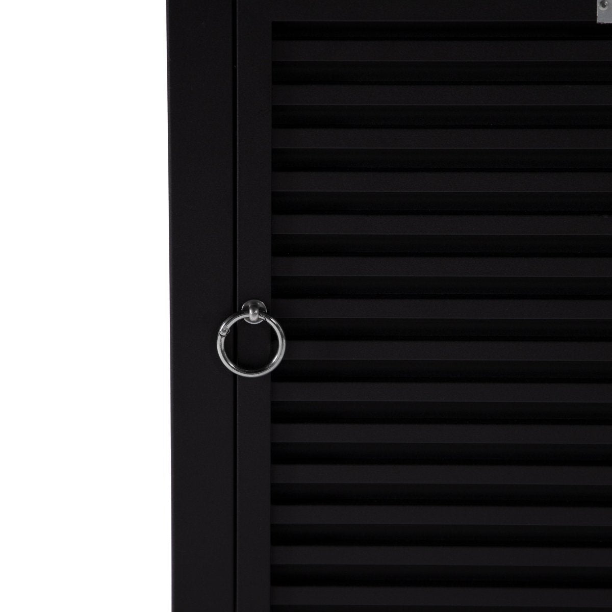 Walbrooke Modern Square Tank Holder Table with Tempered Glass Top and Powder Coated Aluminum Slats/Non Slats Design