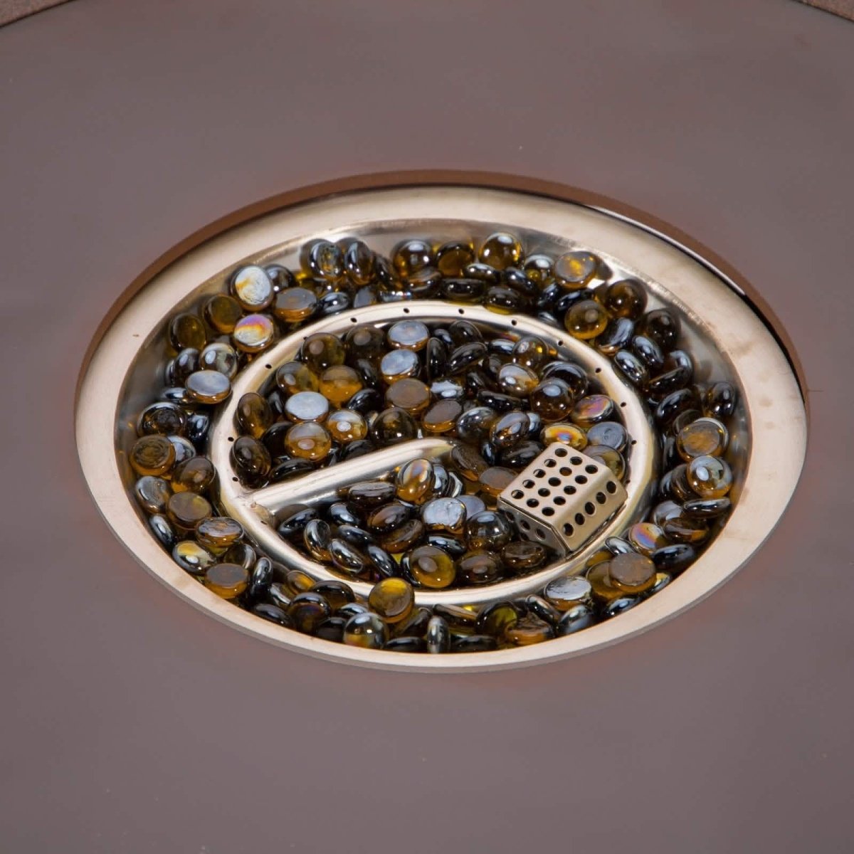 Walbrooke Outdoor Patio Round Fire Pit and Tank Holder with Slats Design White Fire Pits Leisuremod