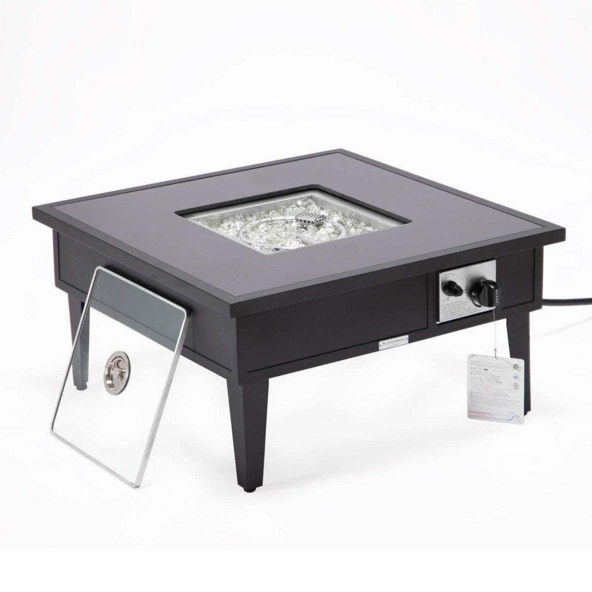 Walbrooke Outdoor Patio Square Fire Pit and Tank Holder