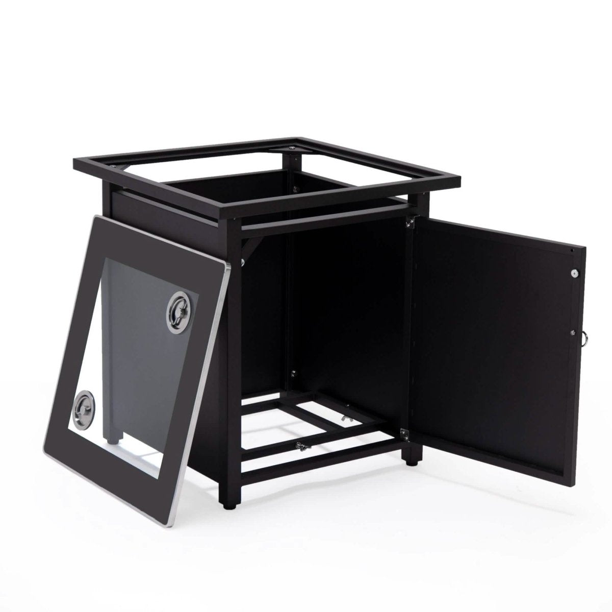 Walbrooke Outdoor Patio Square Fire Pit and Tank Holder