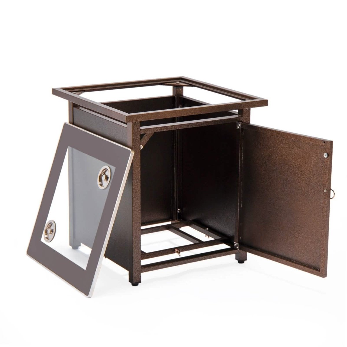 Walbrooke Outdoor Patio Square Fire Pit and Tank Holder