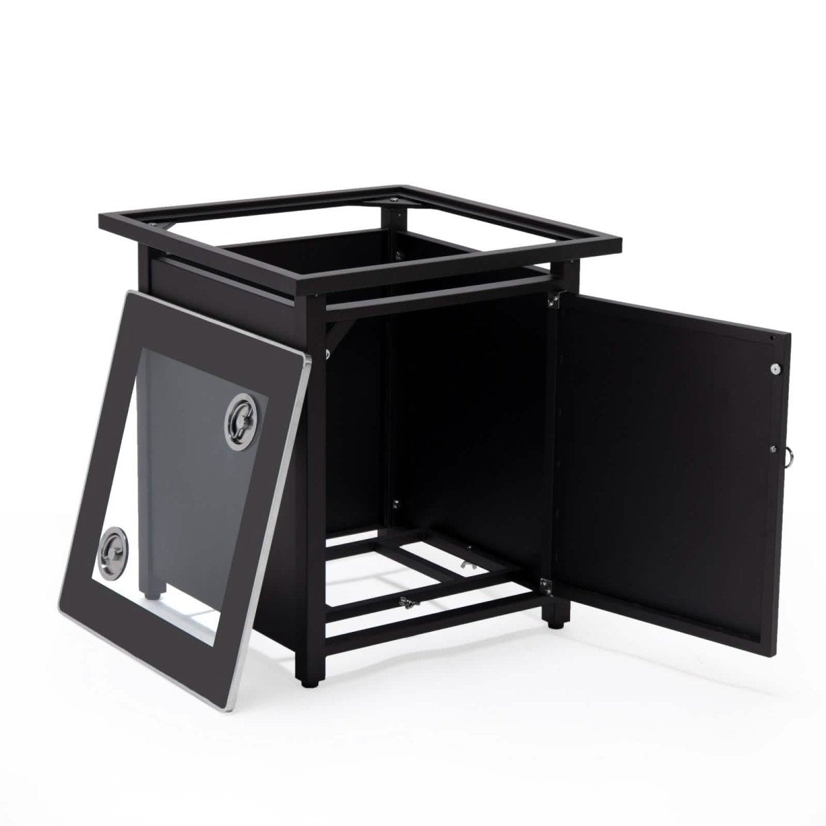 Walbrooke Outdoor Patio Square Fire Pit and Tank Holder