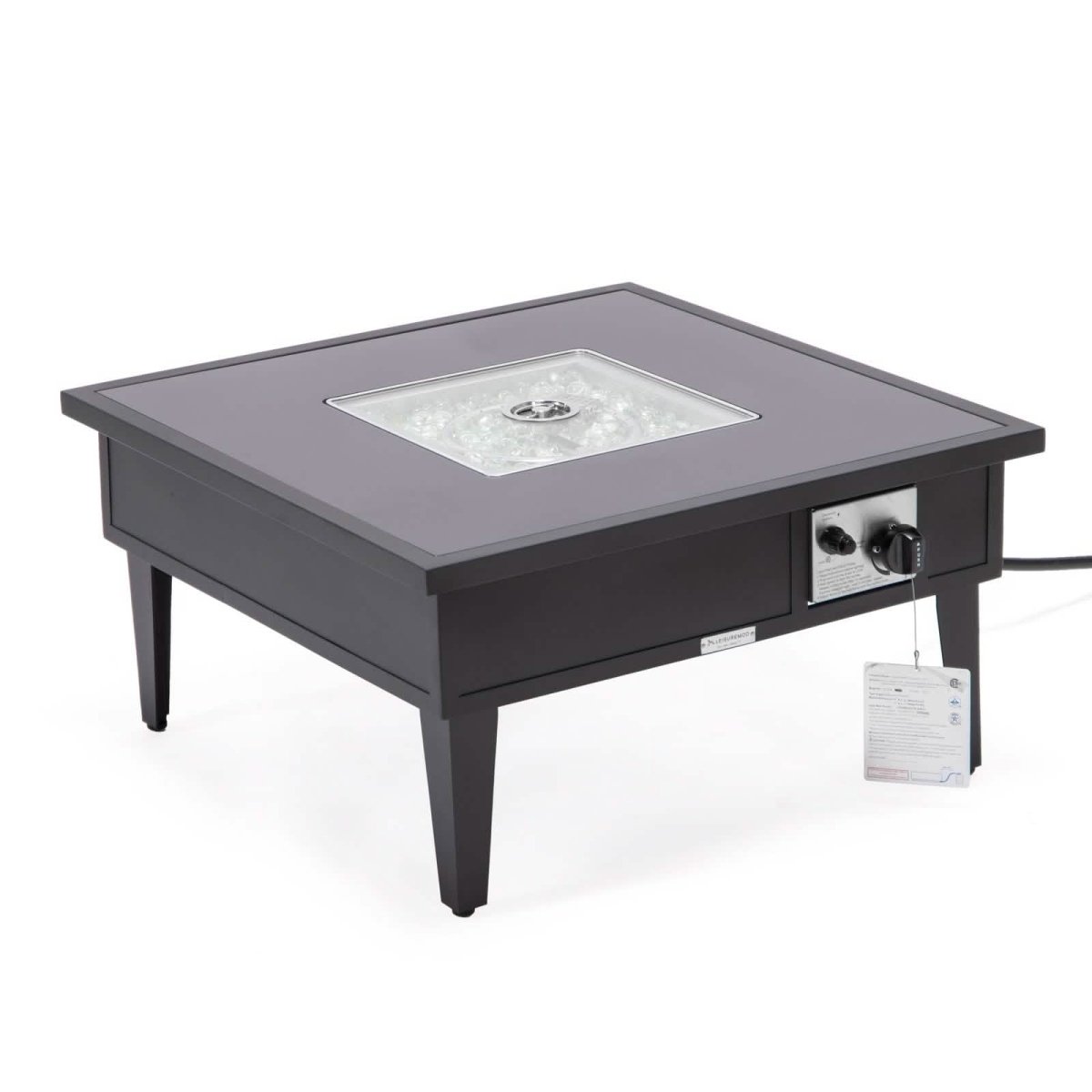 Walbrooke Outdoor Patio Square Fire Pit and Tank Holder