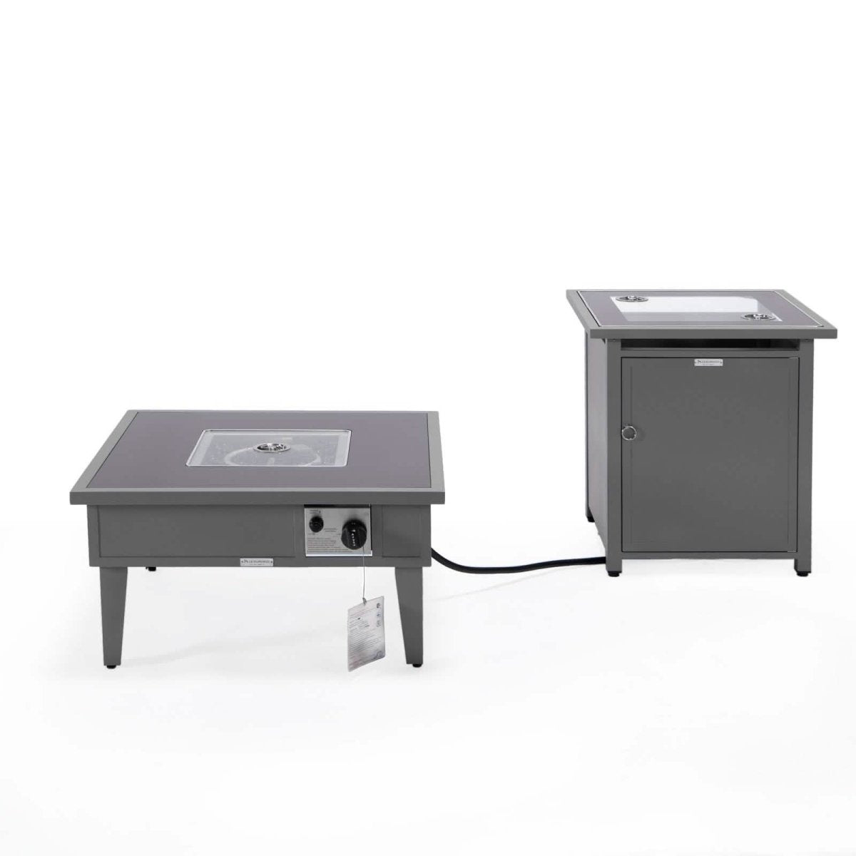Walbrooke Outdoor Patio Square Fire Pit and Tank Holder