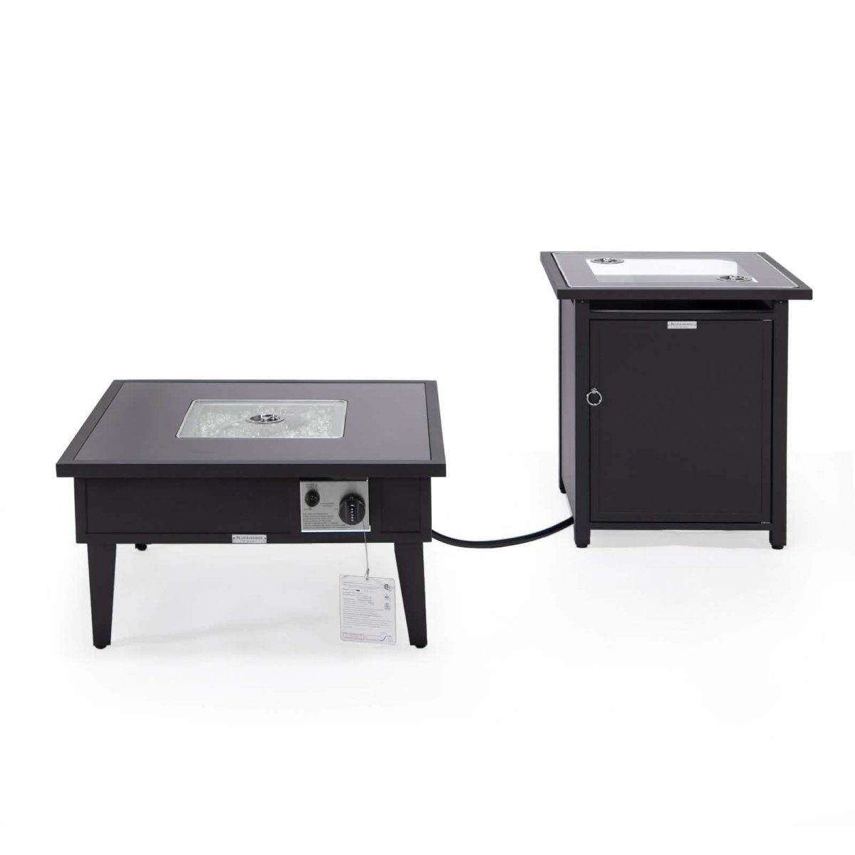 Walbrooke Outdoor Patio Square Fire Pit and Tank Holder