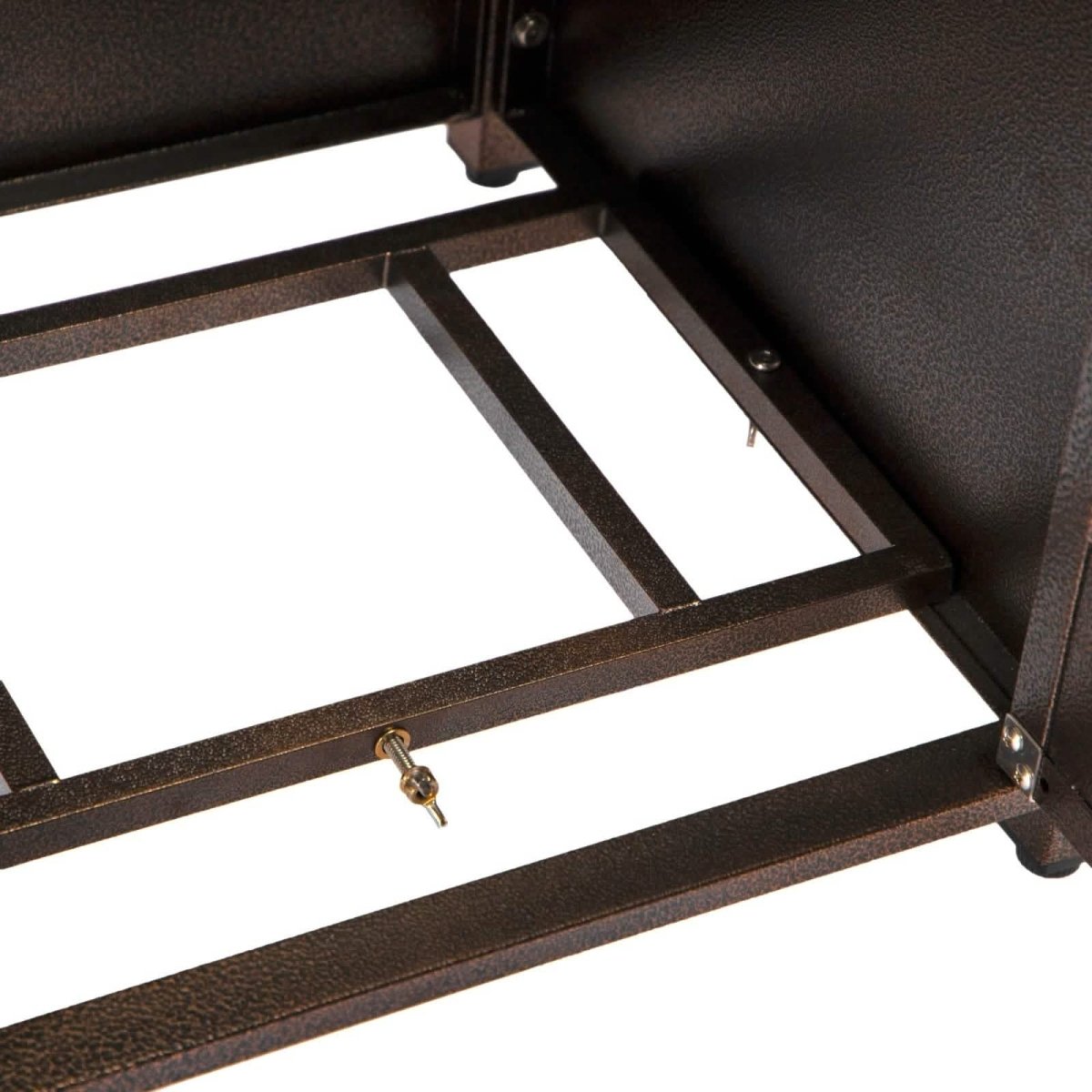 Walbrooke Outdoor Patio Square Fire Pit and Tank Holder with Slats Design