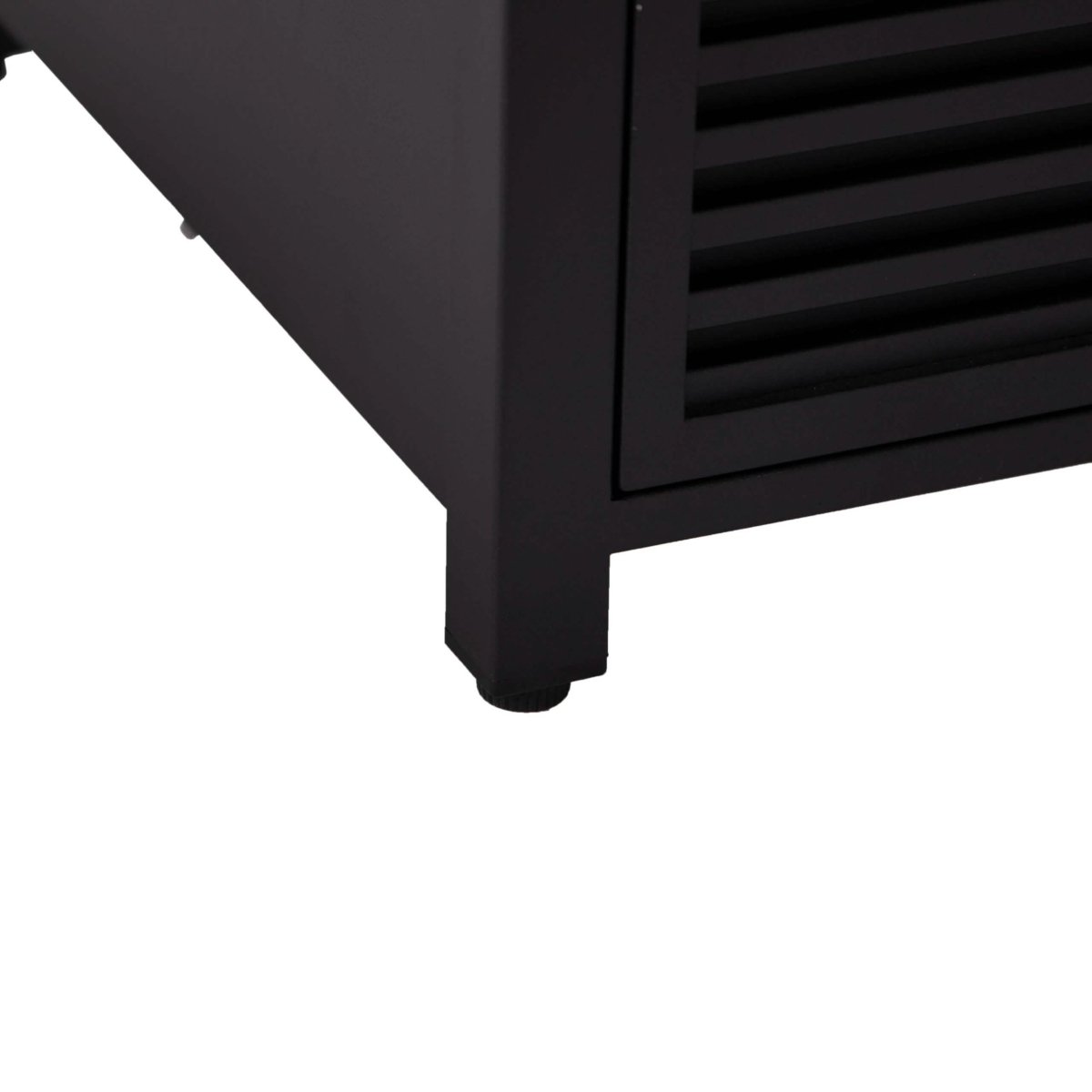 Walbrooke Outdoor Patio Square Fire Pit and Tank Holder with Slats Design