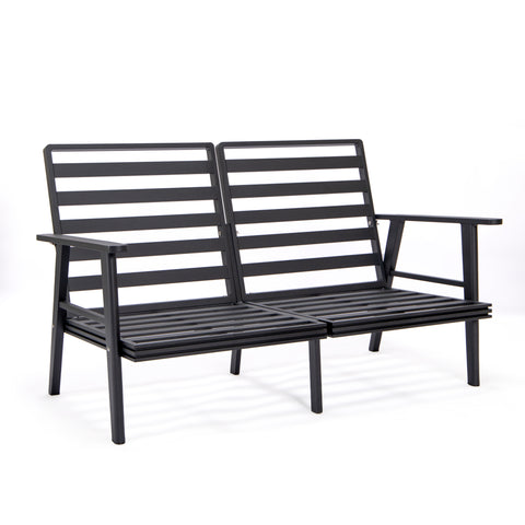 Walbrooke Aluminum Patio Conversation With Fire Pit Table & Tank Holder