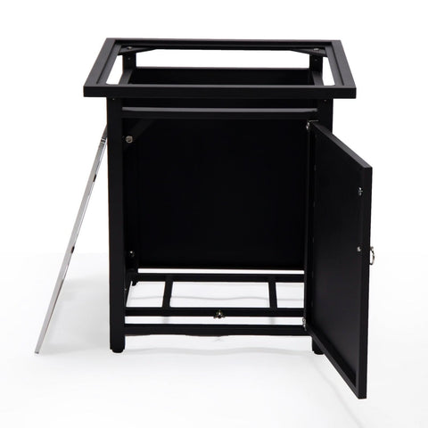 Walbrooke Outdoor Patio Square Fire Pit and Tank Holder