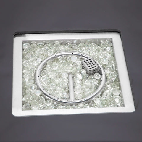 Walbrooke Outdoor Patio Square Fire Pit and Tank Holder