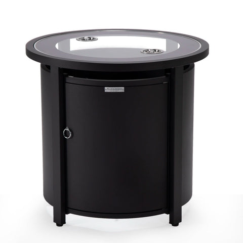 Walbrooke Outdoor Patio Round Fire Pit and Tank Holder