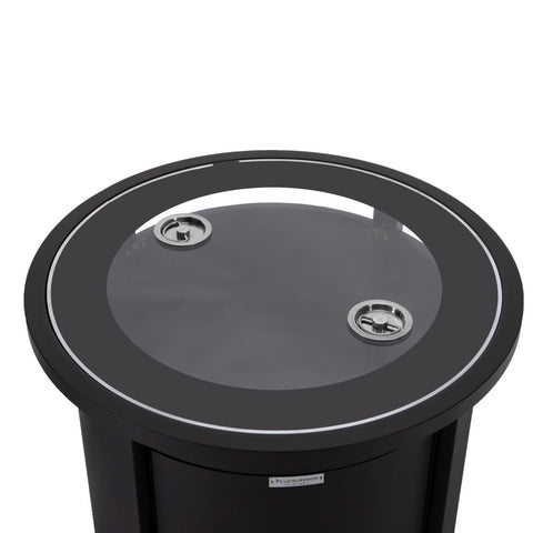 Walbrooke Outdoor Patio Round Fire Pit and Tank Holder