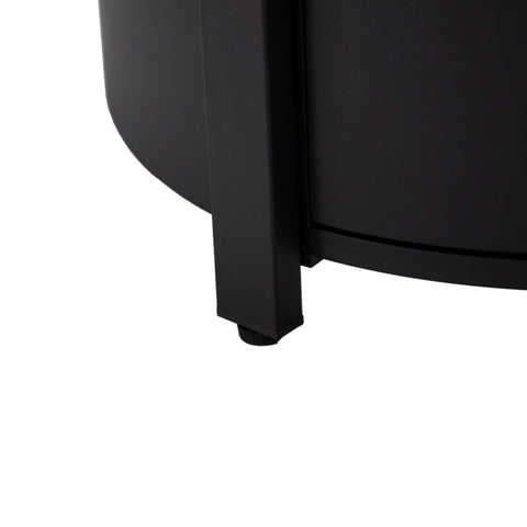 Walbrooke Outdoor Patio Round Fire Pit and Tank Holder