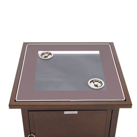 Walbrooke Outdoor Patio Square Fire Pit and Tank Holder