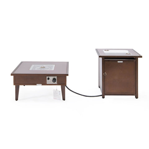 Walbrooke Outdoor Patio Square Fire Pit and Tank Holder