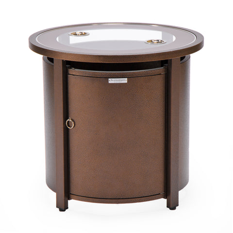 Walbrooke Aluminum Patio Conversation With Fire Pit Table & Tank Holder