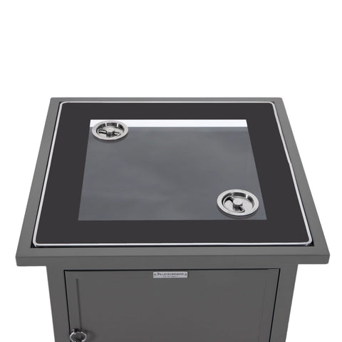 Walbrooke Outdoor Patio Square Fire Pit and Tank Holder