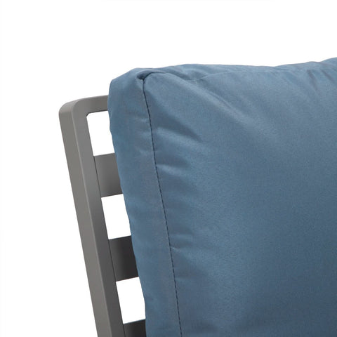 Walbrooke Modern Grey Patio Arm Chair, Set of 2