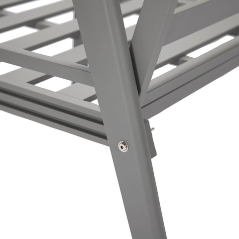 Walbrooke Aluminum Patio Conversation With Slats Design Fire Pit Table & Tank Holder