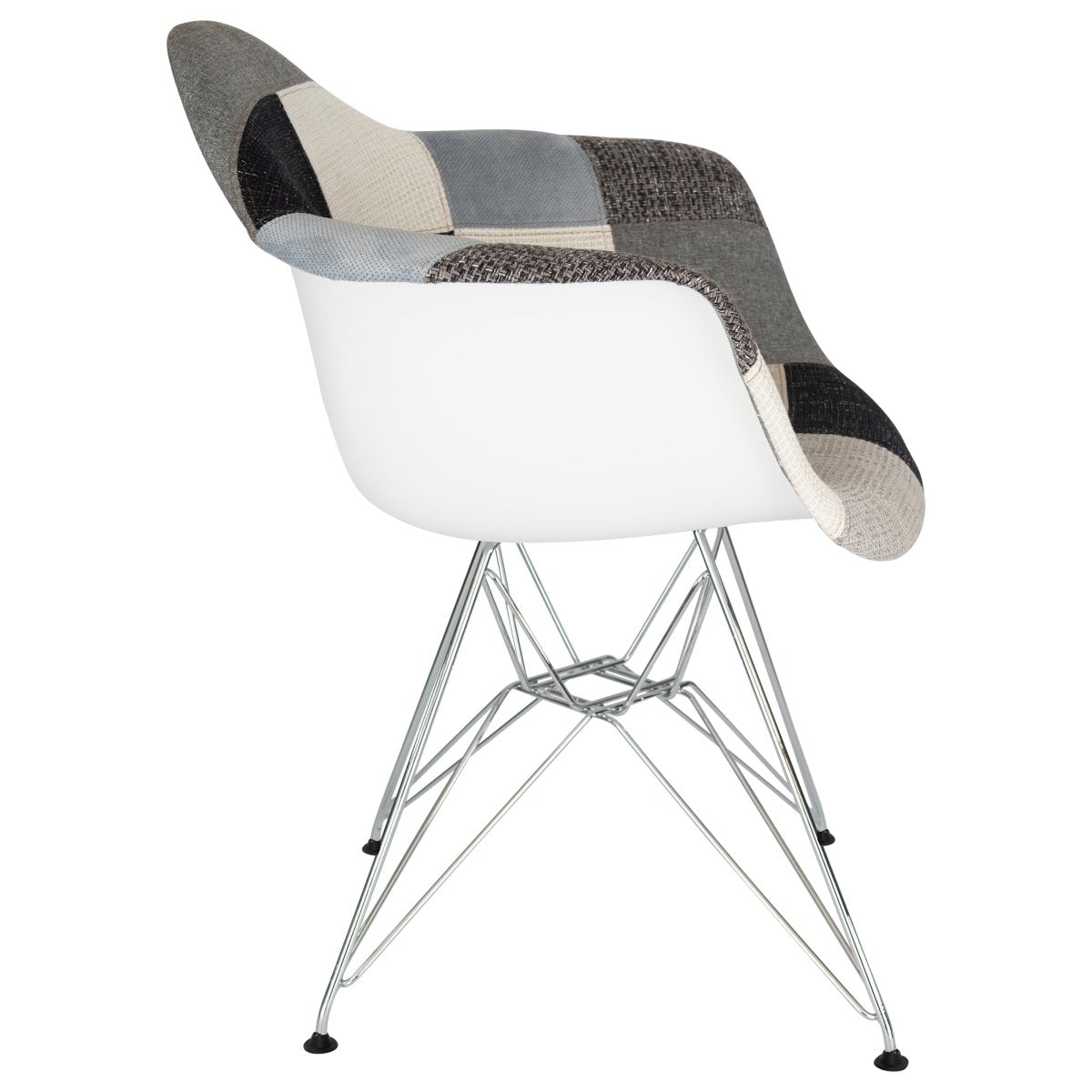 Willow Modern Fabric Eiffel Base Accent Side Chair