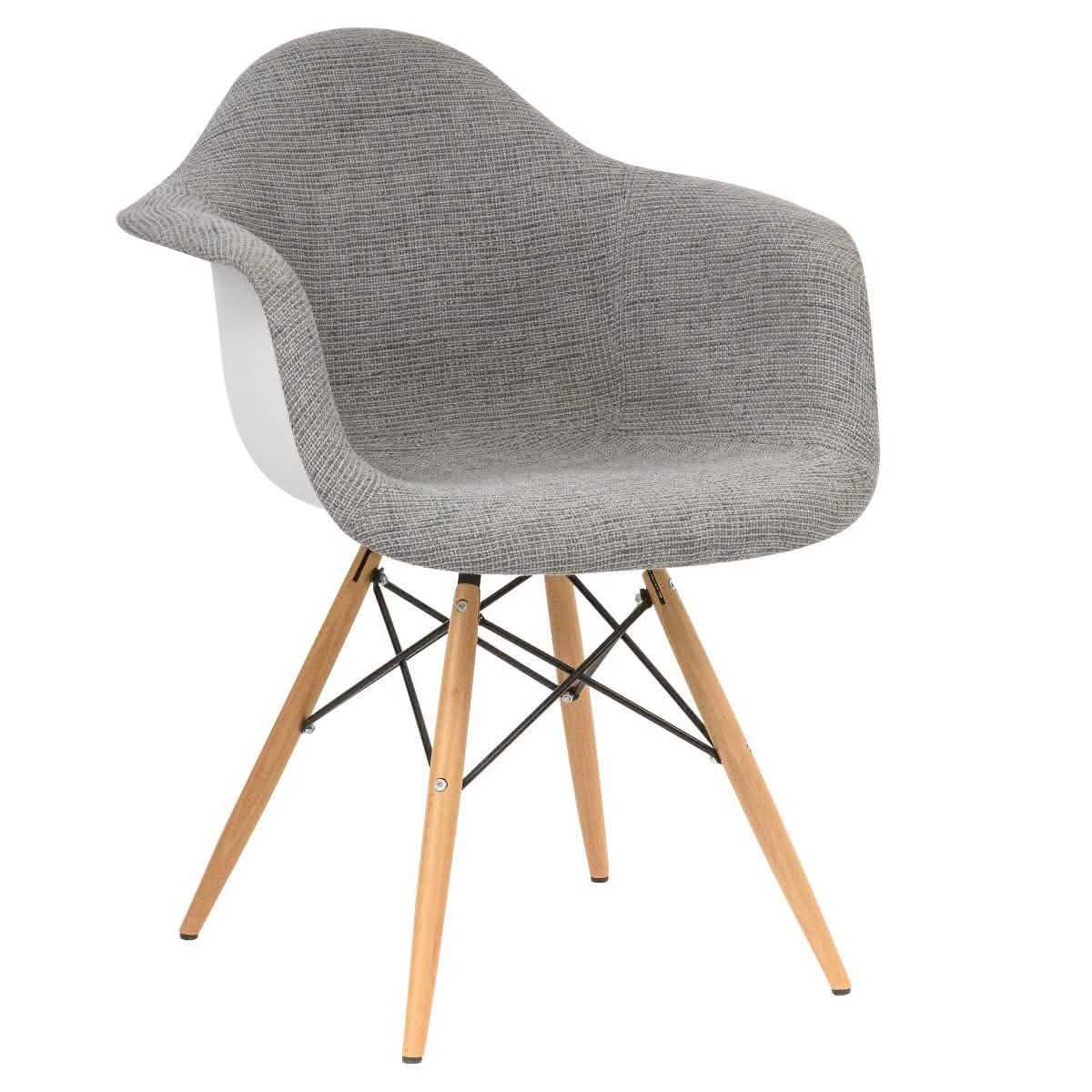 Willow Patchwork Fabric Eiffel Accent Chair, Set of 4