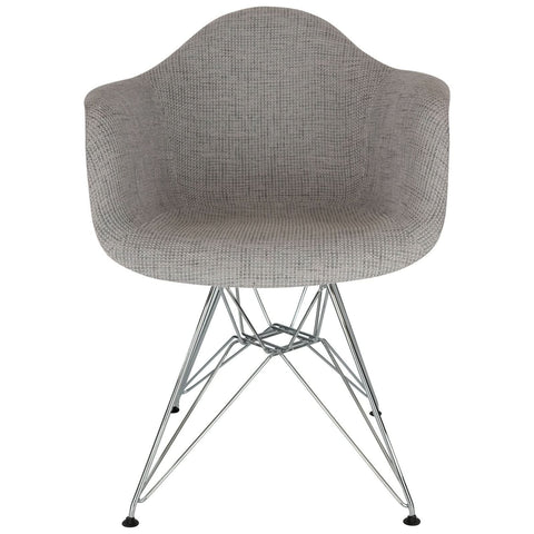 Willow Patchwork Fabric Eiffel Accent Chair Set of 2