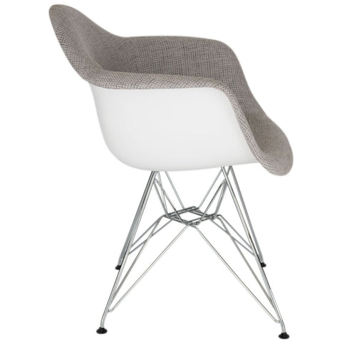 Willow Patchwork Fabric Eiffel Accent Chair Set of 2
