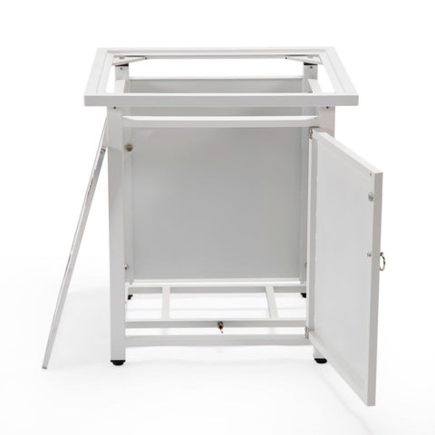 Walbrooke Outdoor Patio Square Fire Pit and Tank Holder