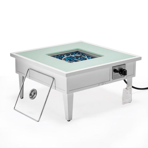 Walbrooke Outdoor Patio Square Fire Pit and Tank Holder