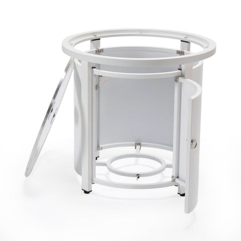 Walbrooke Outdoor Patio Round Fire Pit and Tank Holder