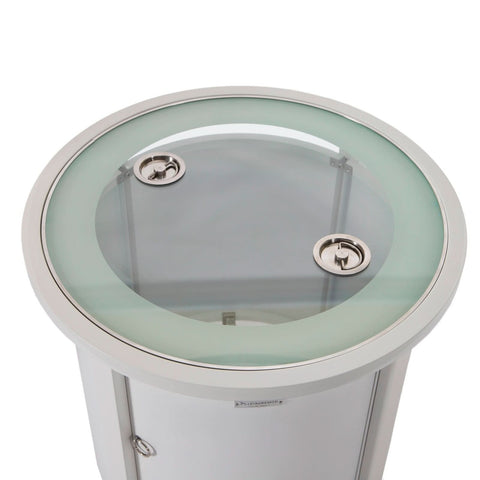 Walbrooke Outdoor Patio Round Fire Pit and Tank Holder