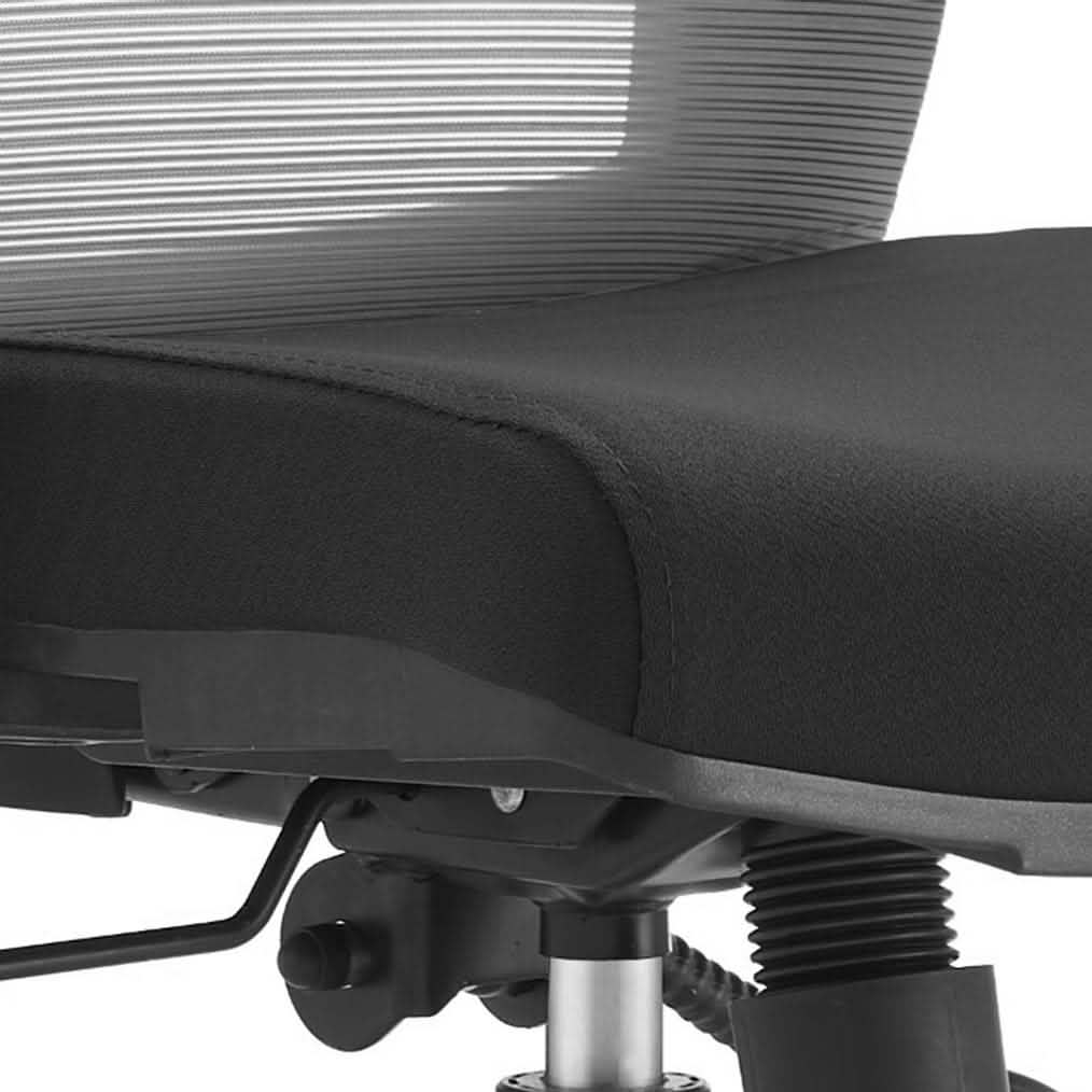 Adorit Series Ergonomic Office Chair with Mesh Back and Upholstered Seat Light Grey Office Chair Your Vendor Name